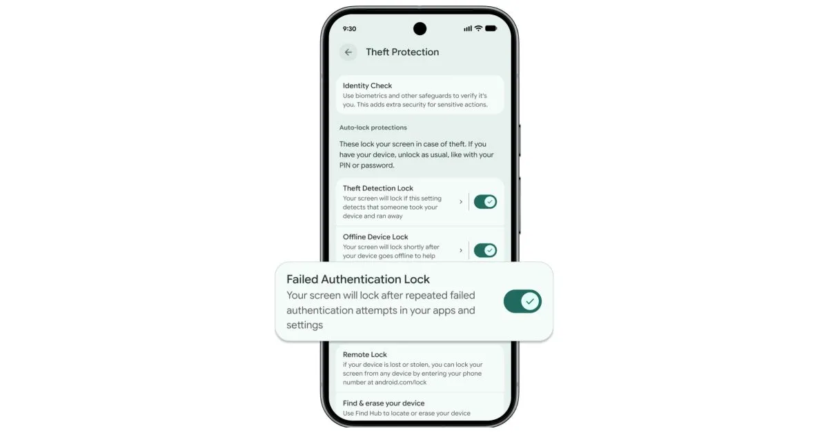 Android Failed Authentication Lock