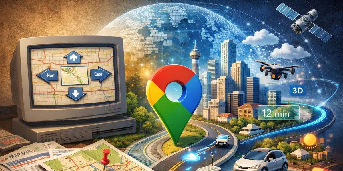 Google Maps 演变示意图